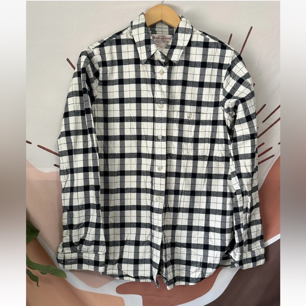 CC Filson Filson Garment Button Up Shirt Mens Long Sleeve Plaid Size L